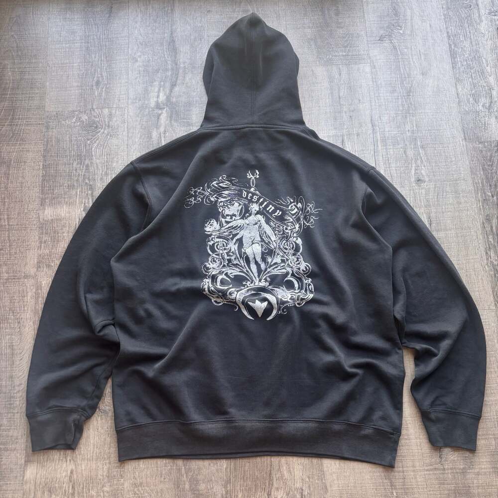 Destiny Graphic Print Black Pullover Hoodie
